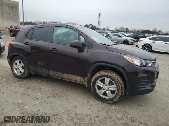 2021 Chevrolet Trax LS with VIN KL7CJNSB6MB307928, listed as a Copart auction lot 44016595 with 50,546 mi miles and Salvage Title. Bid and sale history available at carsss.com. Image 4.