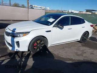 2016 Kia Optima SXL Turbo with VIN 5XXGV4L23GG115933, listed as a IAAI auction lot 41637267 with 83,348 mi miles. Bid and sale history available at carsss.com. Image 6.