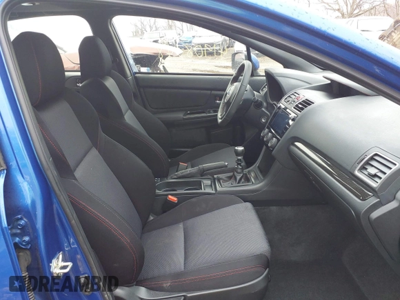 2020 Subaru WRX Premium with VIN JF1VA1C65L9828673, listed as a IAAI auction lot 41908348 with 15,465 mi miles. Bid and sale history available at carsss.com. Image 5.