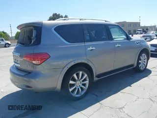 2011 Infiniti QX56 7-passenger with VIN JN8AZ2NF4B9504167, listed as a IAAI auction lot 42384782 with 161,829 mi miles and . Bid and sale history available at DreamBid. Image 4.