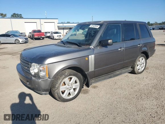 2005 Land Rover Range Rover with VIN SALMF11455A197801, listed as a Copart auction lot 75742914 with 157,851 mi miles and Salvage title. Bid and sale history available at DreamBid. Image 1.