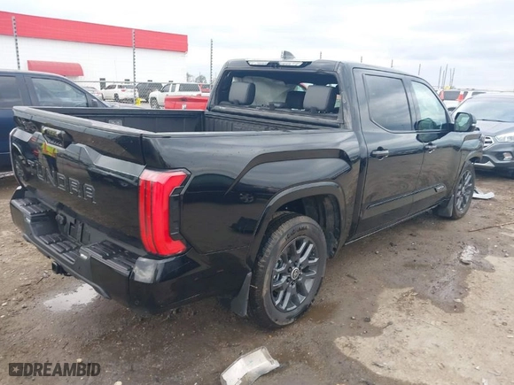 2024 Toyota Tundra 4WD Platinum with VIN 5TFNA5DB1RX222434, listed as a IAAI auction lot 40946913 with 2,594 mi miles. Bid and sale history available at carsss.com. Image 4.