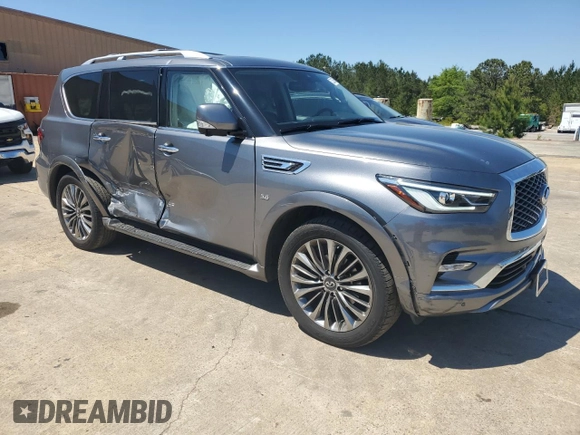 2019 Infiniti QX80 Luxe z VIN JN8AZ2NC4K9460161, wystawiony jako Copart lot #53335685 z przebiegiem 77 475 mil mil oraz Szkoda całkowita • Salvage title. Historia ofert i sprzedaży dostępna na DreamBid. Obrazek 4.