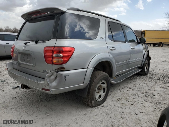2004 Toyota Sequoia SR5 with VIN 5TDZT34A64S224959, listed as a Copart auction lot 49734825 with 0 mi miles and Salvage Title. Bid and sale history available at carsss.com. Image 3.