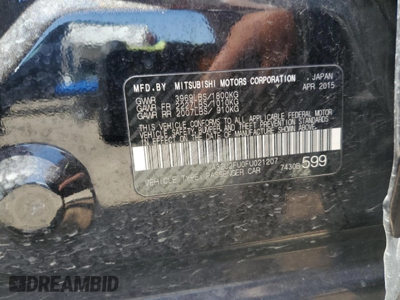 2015 Mitsubishi Lancer ES с VIN JA32U2FU0FU021207, выставлен на аукционе Copart как лот 61850035 с пробегом 139 816 миль миль и Списание • Salvage title. История ставок и продаж доступна на DreamBid. Изображение 13.