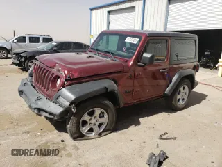 2021 Jeep Wrangler Sport S with VIN 1C4HJXAG8MW817482, listed as a Copart auction lot 47431485 with 29,775 mi miles and Salvage Title. Bid and sale history available at DreamBid. Image 1.