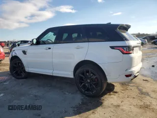 2020 Land Rover Range Rover Sport SVR with VIN SALWZ2RE8LA744530, listed as a Copart auction lot 41505315 with 33,128 mi miles and Salvage Title. Bid and sale history available at carsss.com. Image 2.