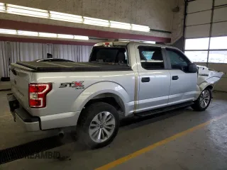 2018 Ford F-150 XL with VIN 1FTEW1EP8JFD26238, listed as a Copart auction lot 41449795 with 53,369 mi miles and Salvage Title. Bid and sale history available at carsss.com. Image 3.
