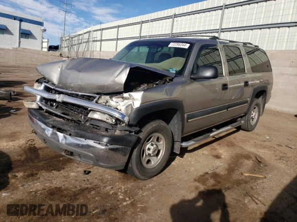 2001 Chevrolet Suburban LS with VIN 3GNEC16T01G218187, listed as a Copart auction lot 72295344 with 296,614 mi miles and Salvage Title. Bid and sale history available at carsss.com. Image 1.