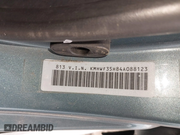 2004 Hyundai Sonata GLS with VIN KMHWF35H84A088123, listed as a IAAI auction lot 42128900 with 135,466 mi miles. Bid and sale history available at carsss.com. Image 9.
