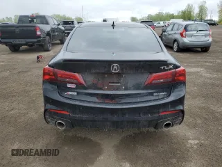 2018 Acura TLX Advance with VIN 19UUB3F82JA800564, listed as a Copart auction lot 58176705 with Not provided miles and Salvage title. Bid and sale history available at DreamBid. Image 6.