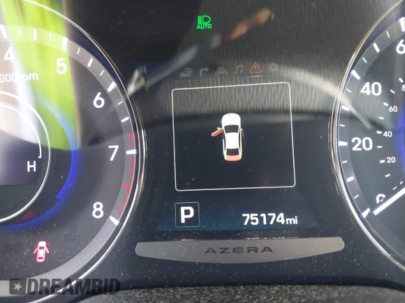 2017 Hyundai Azera Limited with VIN KMHFH4JG8HA591542, listed as a IAAI auction lot 42020982 with 75,174 mi miles and . Bid and sale history available at carsss.com. Image 16.