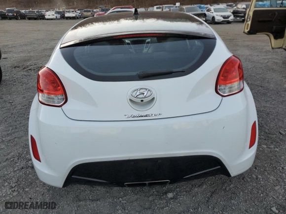 2016 Hyundai Veloster with VIN KMHTC6AD0GU298346, listed as a Copart auction lot 81289574 with 87,540 mi miles and Salvage Title. Bid and sale history available at carsss.com. Image 6.