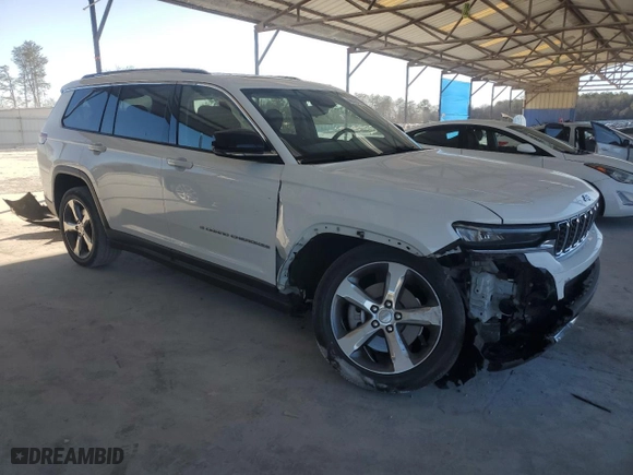 2021 Jeep Grand Cherokee L Limited with VIN 1C4RJJBG2M8126114, listed as a Copart auction lot 46935475 with 57,840 mi miles and Salvage Title. Bid and sale history available at carsss.com. Image 4.