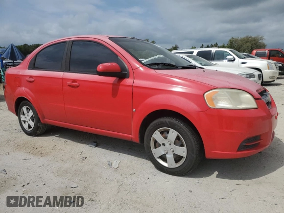 2009 Chevrolet Aveo 1LT z VIN KL1TD56E39B310766, wystawiony jako Copart lot #54663775 z przebiegiem 153 920 mil mil oraz Szkody całkowita. Historia ofert i sprzedaży dostępna na DreamBid. Obrazek 4.