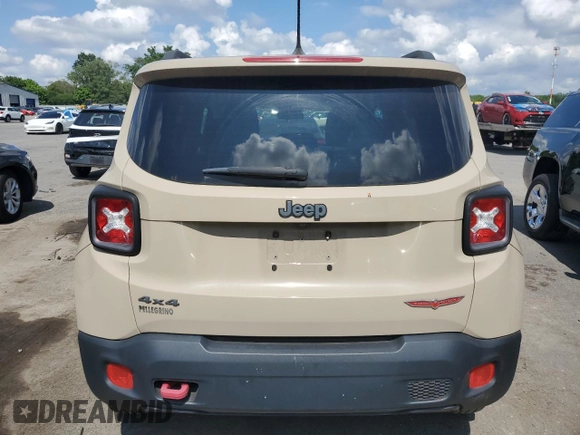 2016 Jeep Renegade Trailhawk with VIN ZACCJBCT5GPD57612, listed as a Copart auction lot 64774845 with 173,915 mi miles and Clean title. Bid and sale history available at DreamBid. Image 6.