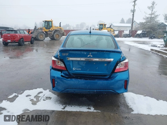 2021 Mitsubishi Mirage G4 ES with VIN ML32FUFJ5MHF03308, listed as a IAAI auction lot 41238934 with 43,507 mi miles. Bid and sale history available at carsss.com. Image 16.