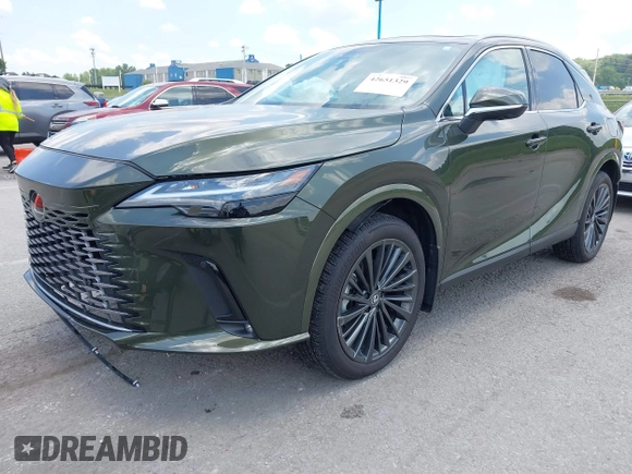 2024 Lexus RX 350 with VIN 2T2BAMBA6RC046837, listed as a IAAI auction lot 42651329 with 9,689 mi miles and . Bid and sale history available at DreamBid. Image 18.