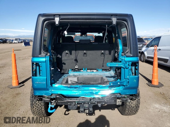 2024 Jeep Wrangler Willys z VIN 1C4RJXN67RW218280, wystawiony jako Copart lot #53845845 z przebiegiem 5 281 mil mil oraz Szkoda całkowita • Salvage title. Historia ofert i sprzedaży dostępna na DreamBid. Obrazek 6.