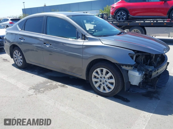 2019 Nissan Sentra S with VIN 3N1AB7AP7KY252391, listed as a IAAI auction lot 41969629 with 100,995 mi miles. Bid and sale history available at carsss.com. Image 1.