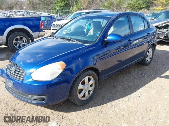 2006 Hyundai Accent GLS with VIN KMHCN46C86U055221, listed as a IAAI auction lot 42028714 with 1 mi miles. Bid and sale history available at carsss.com. Image 2.
