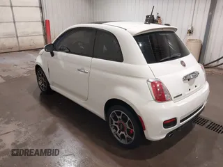2013 FIAT 500 Sport with VIN 3C3CFFBR7DT754097, listed as a IAAI auction lot 41728826 with 91,276 mi miles. Bid and sale history available at carsss.com. Image 3.
