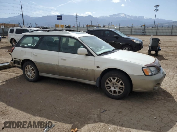 2002 Subaru Legacy Outback L.L. Bean with VIN 4S3BH806827647129, listed as a Copart auction lot 52452145 with 84,846 mi miles and Salvage title. Bid and sale history available at DreamBid. Image 4.