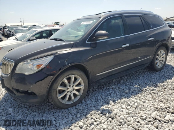 2015 Buick Enclave Premium with VIN 5GAKVCKD9FJ388989, listed as a Copart auction lot 42258895 with 124,483 mi miles and Salvage Title. Bid and sale history available at DreamBid. Image 1.