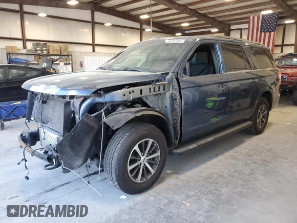 2019 Ford Expedition Max XLT with VIN 1FMJK1JT6KEA58418, listed as a Copart auction lot 50692185 with 105,267 mi miles and Salvage title. Bid and sale history available at DreamBid. Image 1.