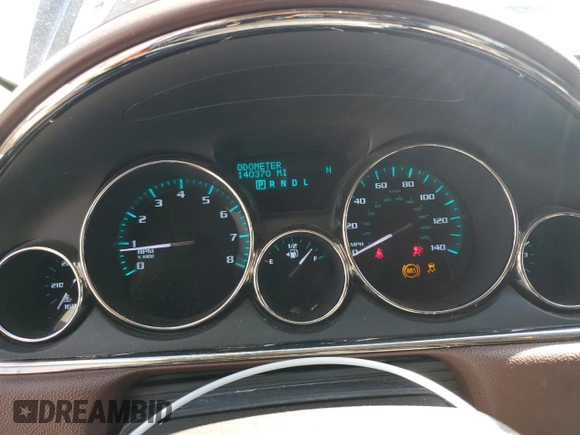 2013 Buick Enclave Premium with VIN 5GAKRDKD6DJ155658, listed as a Copart auction lot 49080105 with 140,370 mi miles and Salvage Title. Bid and sale history available at DreamBid. Image 9.