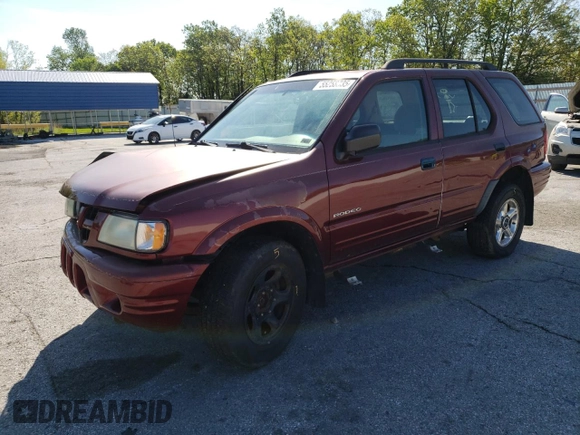 2003 Isuzu Rodeo с VIN 4S2DM58W634305399, выставлен на аукционе Copart как лот 55258335 с пробегом 223 105 миль миль и Списание • Salvage title. История ставок и продаж доступна на DreamBid. Изображение 1.