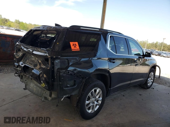 2020 Chevrolet Traverse LT Cloth with VIN 1GNEVGKW9LJ247007, listed as a Copart auction lot 52668885 with 86,974 mi miles and Salvage Title. Bid and sale history available at carsss.com. Image 3.
