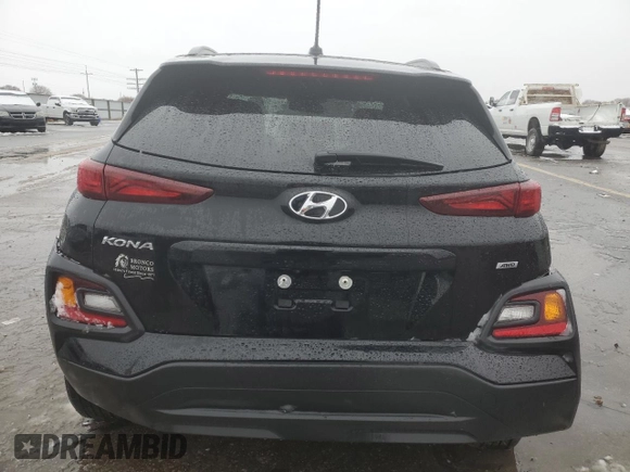 2018 Hyundai Kona SEL with VIN KM8K2CAA2JU169664, listed as a Copart auction lot 84850834 with 35,774 mi miles and Salvage Title. Bid and sale history available at carsss.com. Image 6.