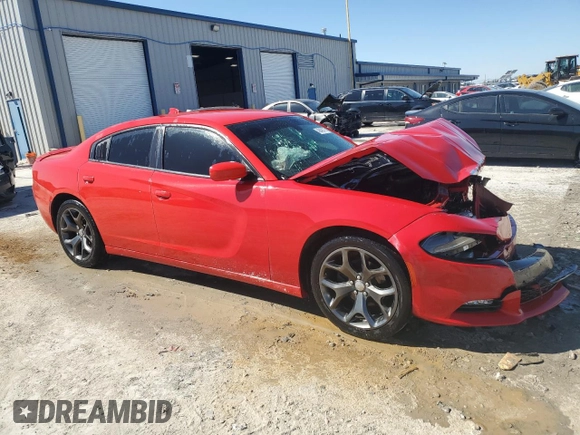 2015 Dodge Charger SXT with VIN 2C3CDXHG2FH916313, listed as a Copart auction lot 48494305 with 121,770 mi miles and Salvage Title. Bid and sale history available at DreamBid. Image 4.