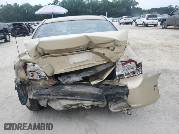 2009 Kia Spectra EX with VIN KNAFE221X95648679, listed as a Copart auction lot 55967485 with 182,740 mi miles and Non Repairable. Bid and sale history available at DreamBid. Image 6.