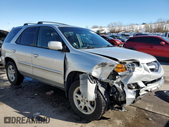 2006 Acura MDX Touring Pkg RES with VIN 2HNYD18776H502355, listed as a Copart auction lot 79890114 with 193,502 mi miles and Salvage Title. Bid and sale history available at carsss.com. Image 4.
