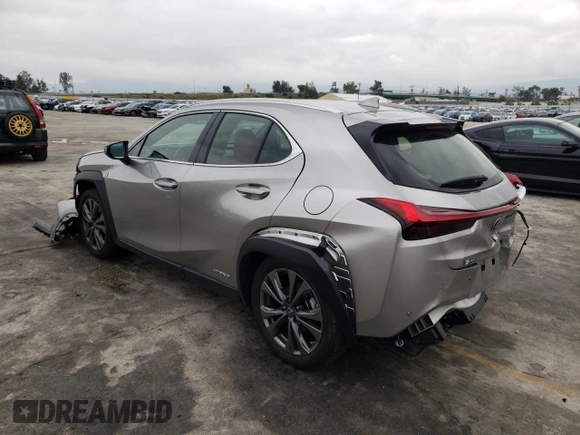 2021 Lexus UX with VIN JTHE9JBH2M2051660, listed as a Copart auction lot 44171883 with 13,471 mi miles. Bid and sale history available at carsss.com. Image 2.