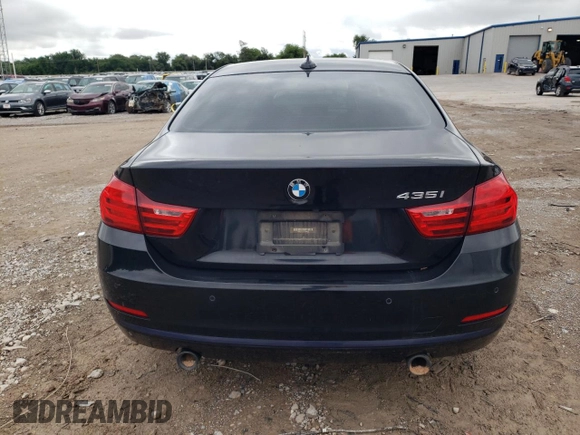 2015 BMW 4 Series 435i with VIN WBA3R1C56FK194429, listed as a Copart auction lot 58838255 with 91,823 mi miles and Salvage title. Bid and sale history available at DreamBid. Image 6.