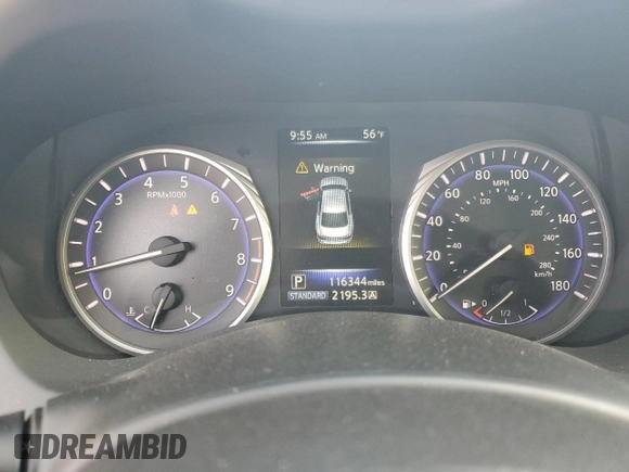 2015 Infiniti Q50 Premium with VIN JN1BV7AP4FM353327, listed as a Copart auction lot 53547505 with 116,344 mi miles and Clean title. Bid and sale history available at DreamBid. Image 9.
