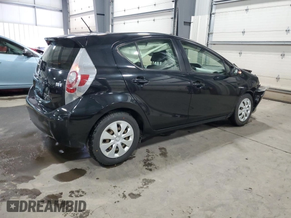 2012 Toyota Prius One with VIN JTDKDTB32C1525842, listed as a Copart auction lot 50575365 with 124,110 mi miles and Salvage Title. Bid and sale history available at DreamBid. Image 3.
