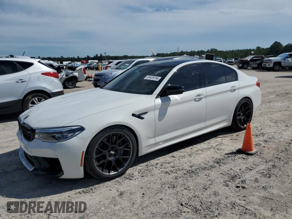 2020 BMW M5 Competition with VIN WBSJF0C0XLCD33495, listed as a Copart auction lot 69428704 with 32,921 mi miles and Salvage Title. Bid and sale history available at carsss.com. Image 1.