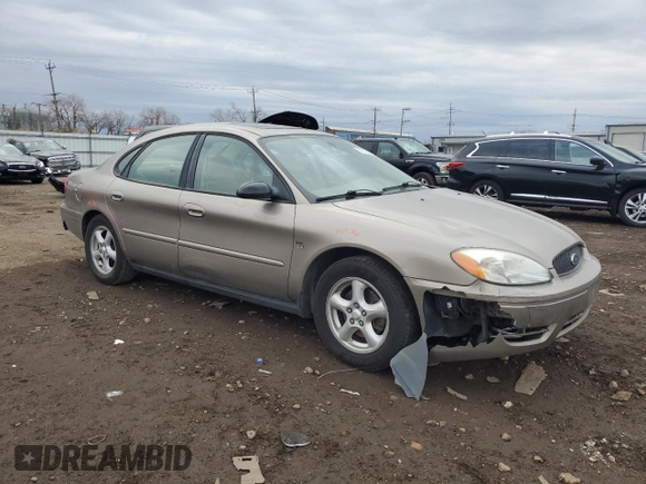 2004 Ford Taurus SES with VIN 1FAFP55S24G130538, listed as a Copart auction lot 50516485 with 129,375 mi miles and Salvage Title. Bid and sale history available at DreamBid. Image 4.