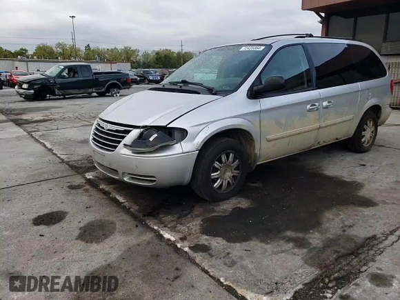 2007 Chrysler Town & Country LWB Touring with VIN 2A4GP54L07R281688, listed as a Copart auction lot 89054885 with 222,047 mi miles and Non Repairable. Bid and sale history available at carsss.com. Image 11.