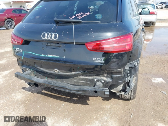 2016 Audi Q3 Premium Plus with VIN WA1EFCFS9GR018740, listed as a IAAI auction lot 41564117 with 38,303 mi miles. Bid and sale history available at carsss.com. Image 6.