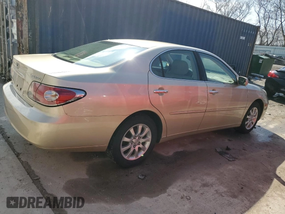 2004 Lexus ES 350 with VIN JTHBA30G345038687, listed as a Copart auction lot 51935605 with 325,190 mi miles and Non Repairable. Bid and sale history available at DreamBid. Image 3.