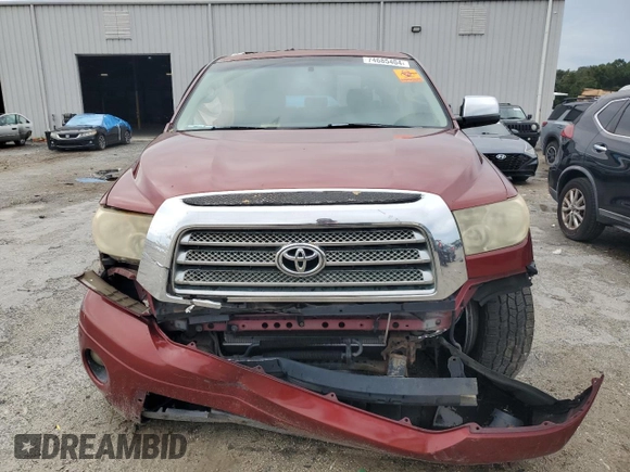 2008 Toyota Tundra Limited z VIN 5TBEV58168S476322, wystawiony jako Copart lot #74685404 z przebiegiem 282 193 mil mil oraz Szkoda całkowita • Salvage title. Historia ofert i sprzedaży dostępna na DreamBid. Obrazek 5.