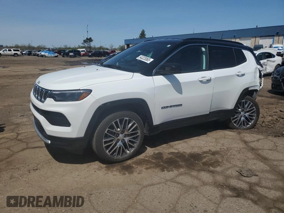 2024 Jeep Compass Limited with VIN 3C4NJDCN0RT602348, listed as a Copart auction lot 54323065 with 17,523 mi miles and Salvage title. Bid and sale history available at DreamBid. Image 1.