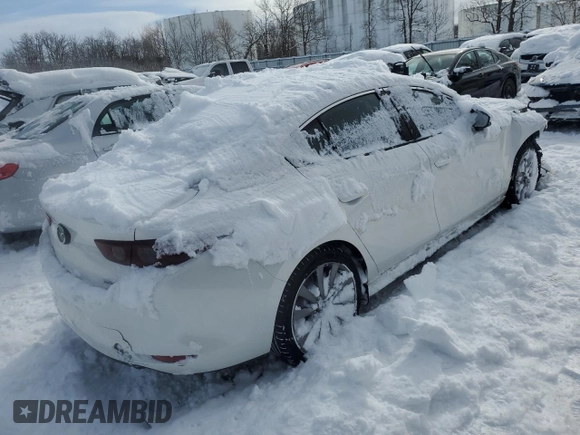 2021 Mazda 3 Select with VIN 3MZBPBBM6MM207797, listed as a Copart auction lot 44847015 with 92,310 mi miles and Salvage Title. Bid and sale history available at carsss.com. Image 3.