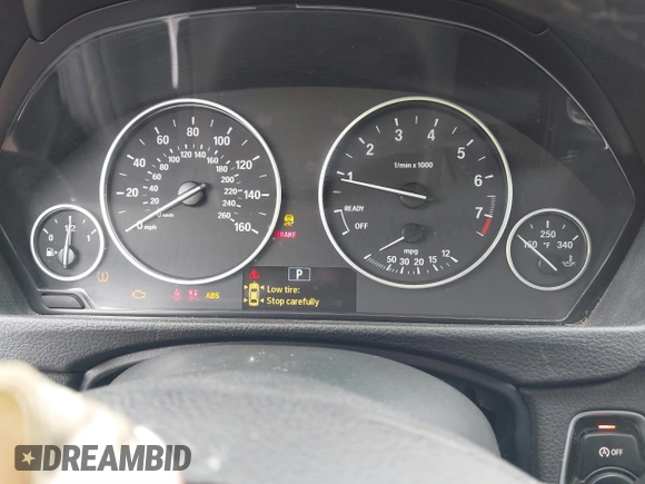2015 BMW 3 Series 328i with VIN WBA3A5C53FP605447, listed as a IAAI auction lot 41649640 with 168,021 mi miles. Bid and sale history available at carsss.com. Image 7.