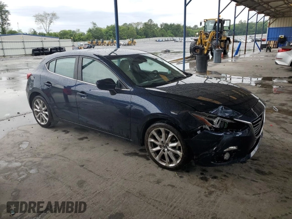 2015 Mazda 3 S Grand Touring with VIN JM1BM1M30F1259579, listed as a Copart auction lot 58244985 with 113,823 mi miles and Salvage title. Bid and sale history available at DreamBid. Image 4.
